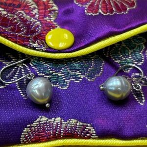 Honora Silver Pearl Dangle Earrings 925 Sterling